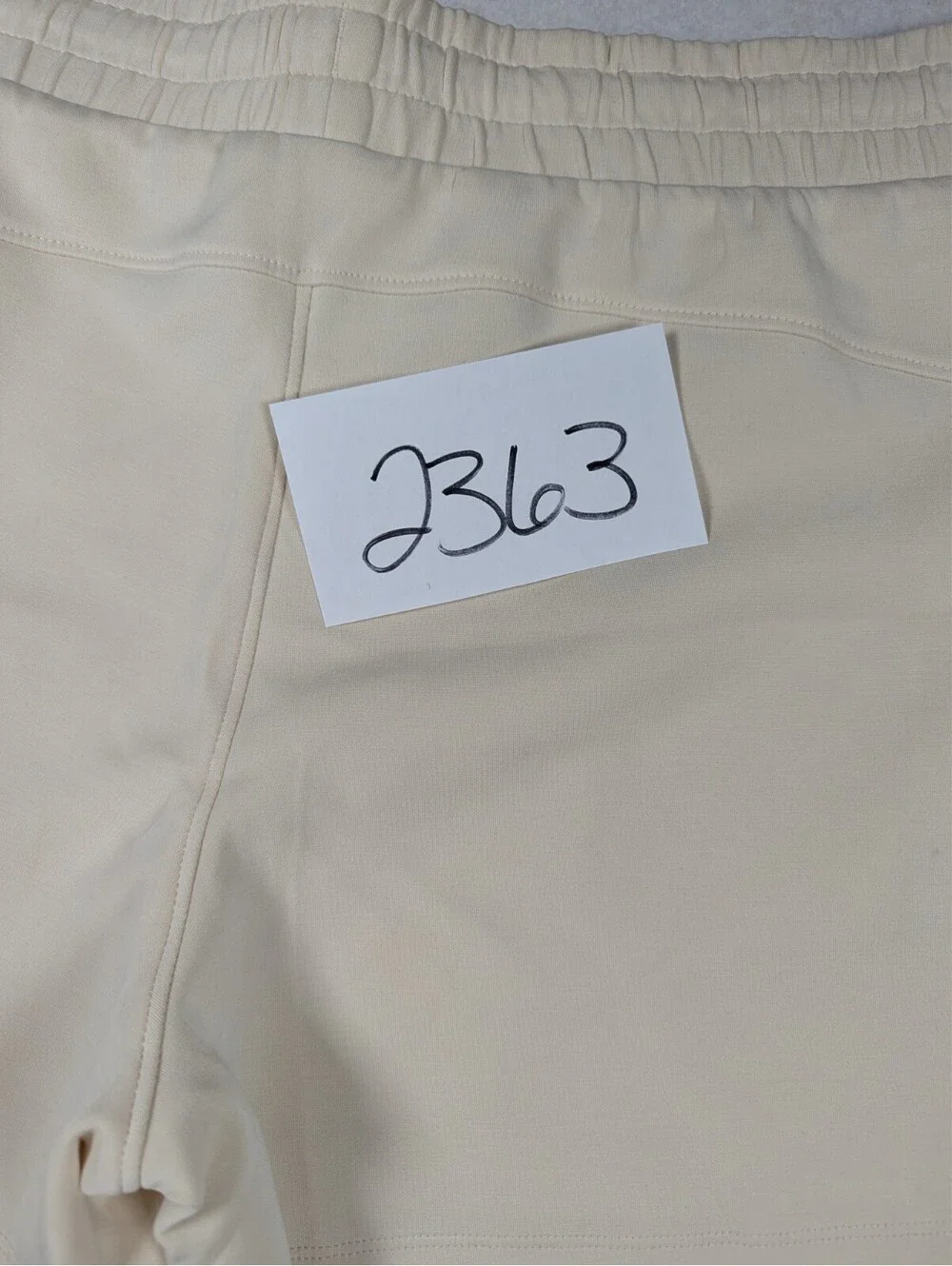 Member's Mark - Unisex - Adjustable Drawcord Luxe Shorts - Ivory - Size: XL